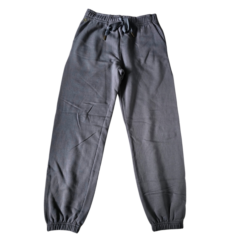 Lucy Nagle Gray French Terry Sweatpants Joggers Medium Drawstring Waist Designer